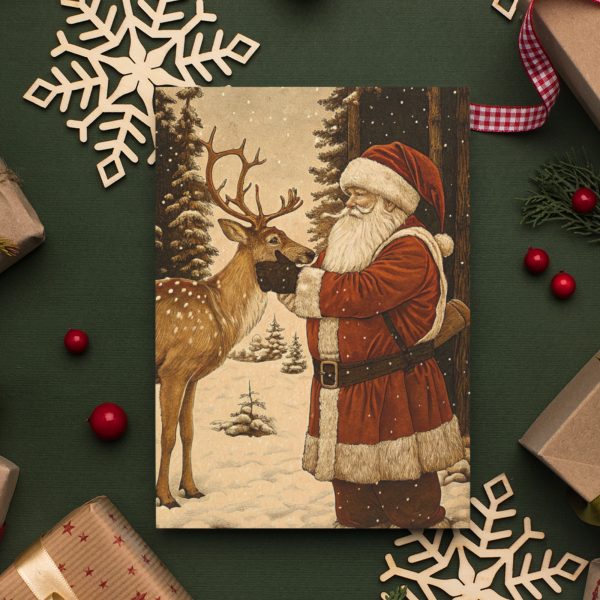 Vintage Christmas Greeting Cards (Set of 5) - Image 6